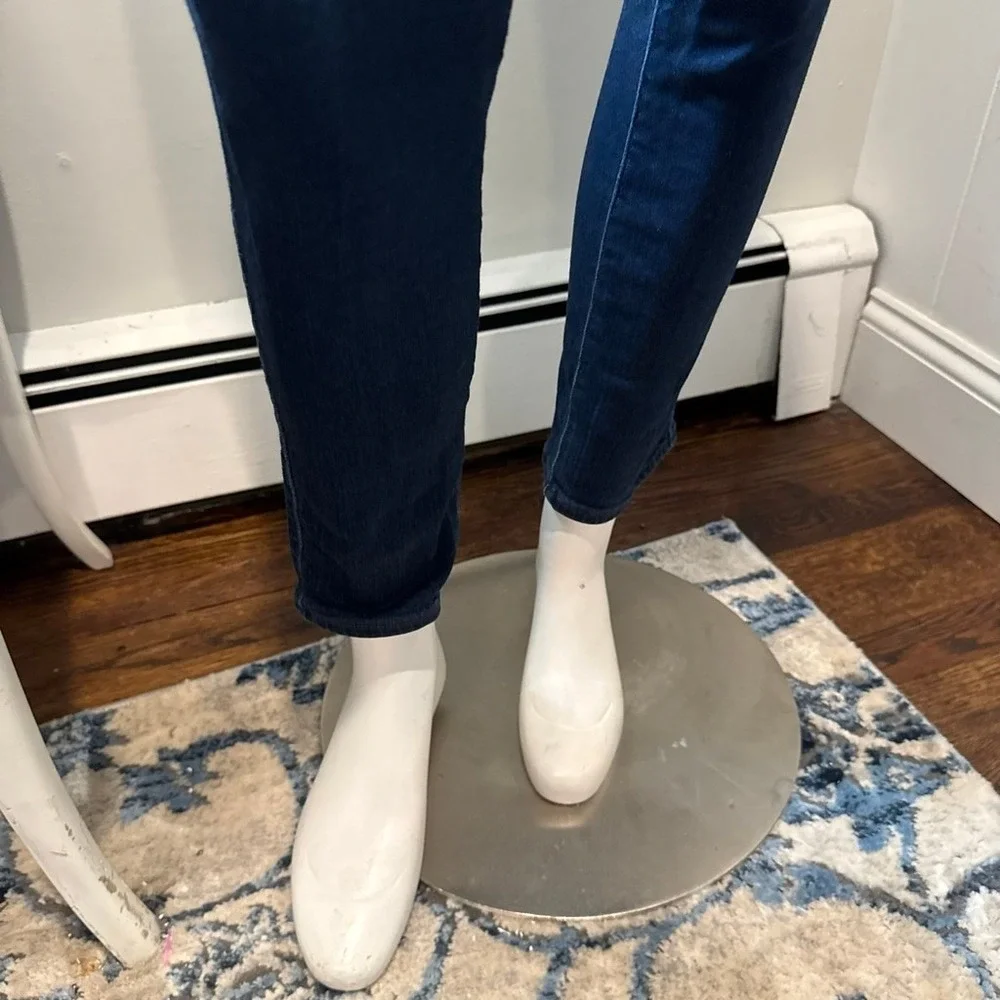 AG Adriano Goldschmied Dark Wash Prima Mid-Rise‎ Cigarette Jeans | 27R